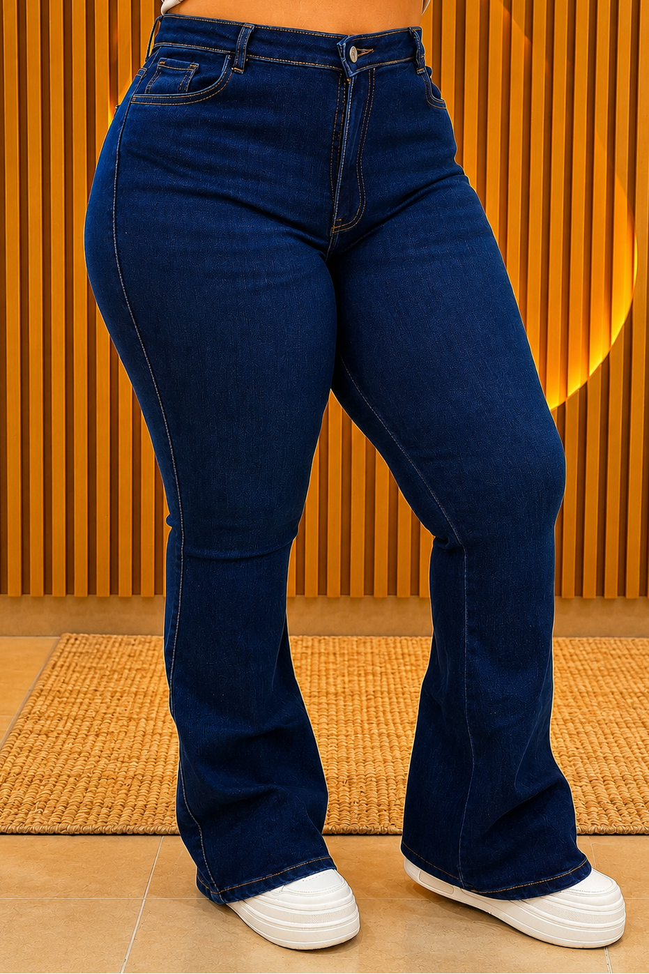 Jeans Bota Campana - Tela strech
