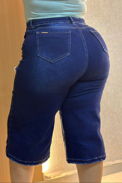 Bermuda Wide Leg - Tela Strech