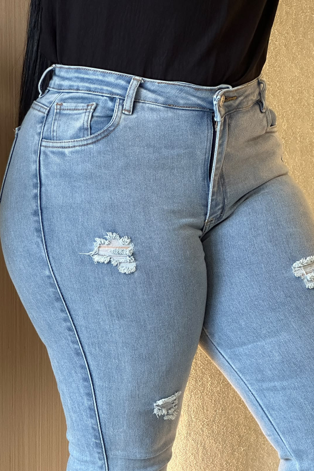 Jeans Bota Campana - Tela strech