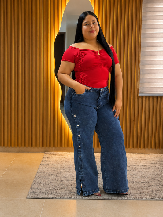 Wide Leg Taches - Tela Strech Premiun