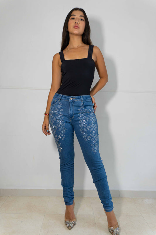 Jeans Skinny Brillos