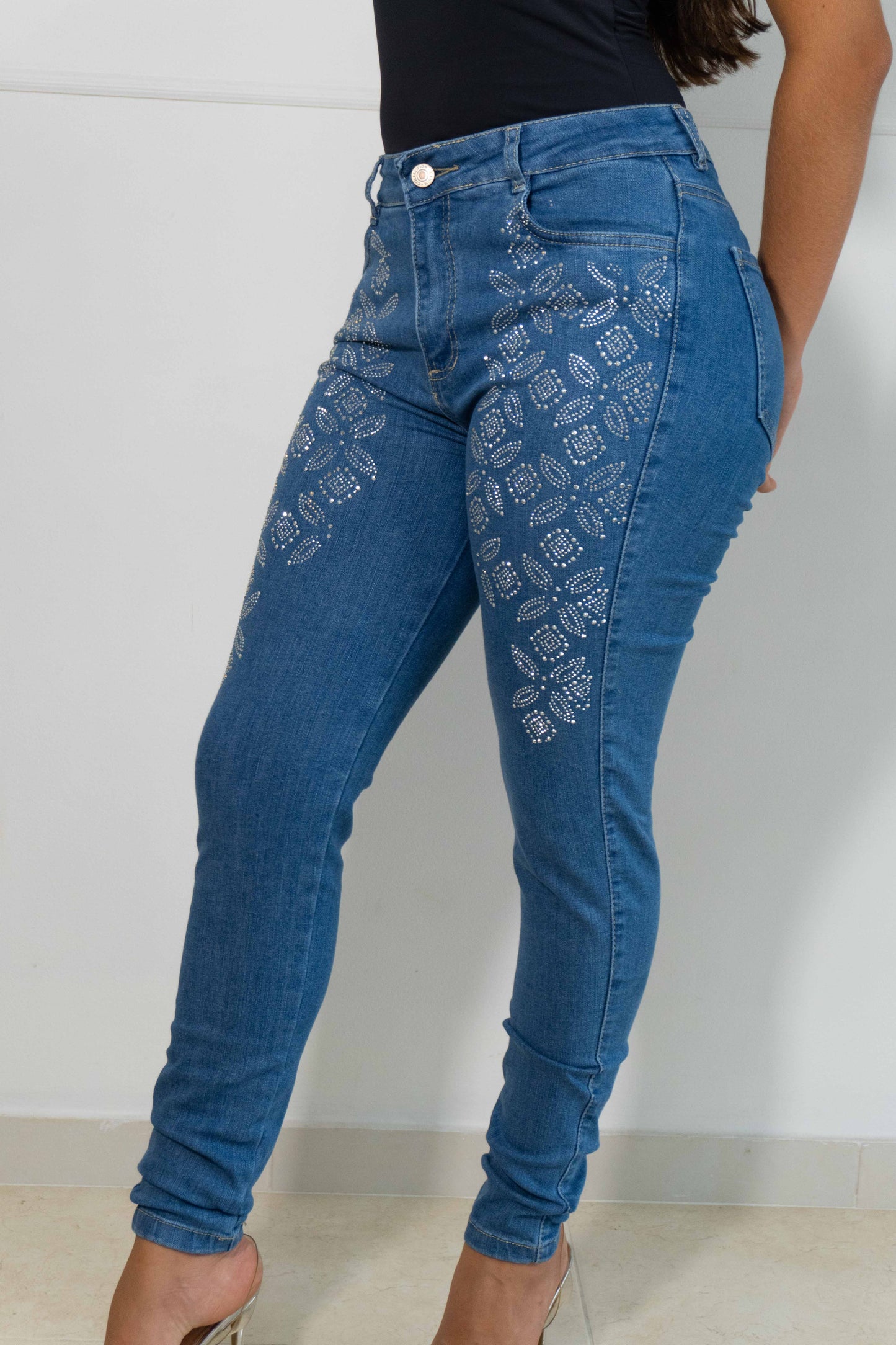 Jeans Skinny Brillos
