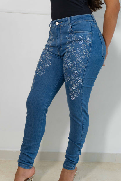 Jeans Skinny Brillos