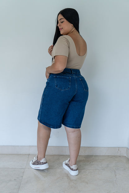 Bermuda Tela Rigida - Brillos