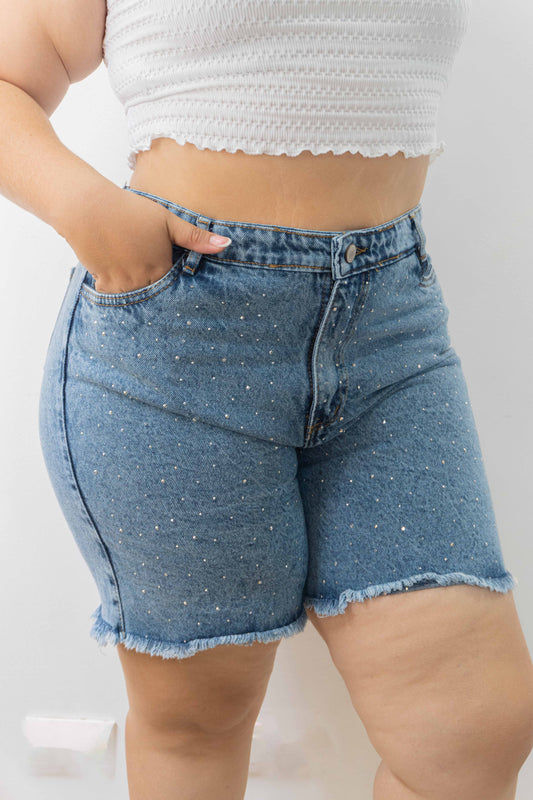 Bermuda Europea Brillos - Tela Rigida