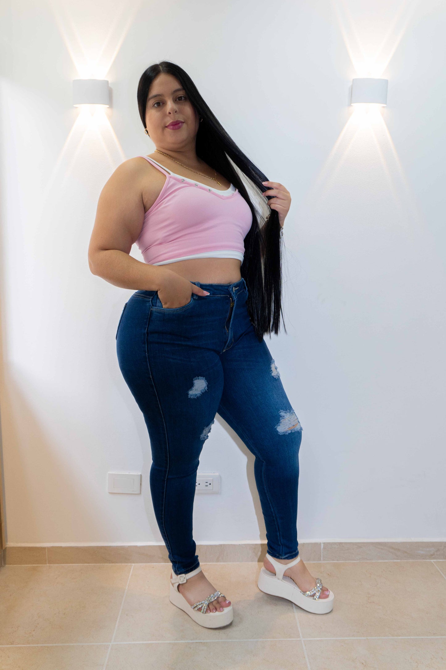 Jeans Skinny Rotos - Tela Strech Premiún Ref: 91019