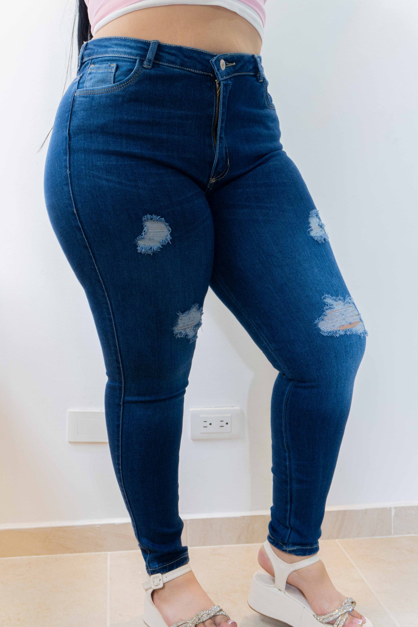 Jeans Skinny Rotos - Tela Strech Premiún Ref: 91019