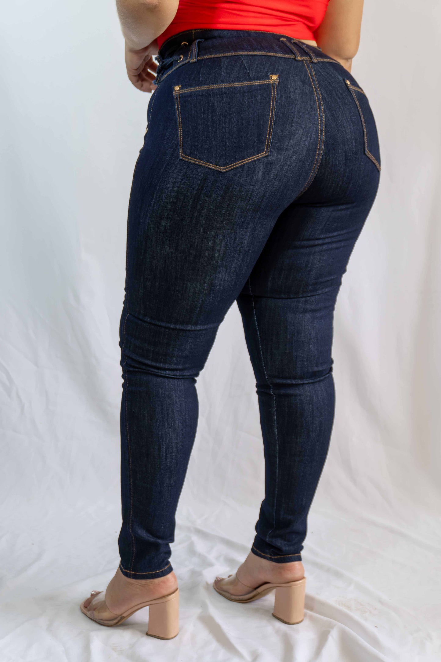 Jeans Pretina Ancha - Tela Strech