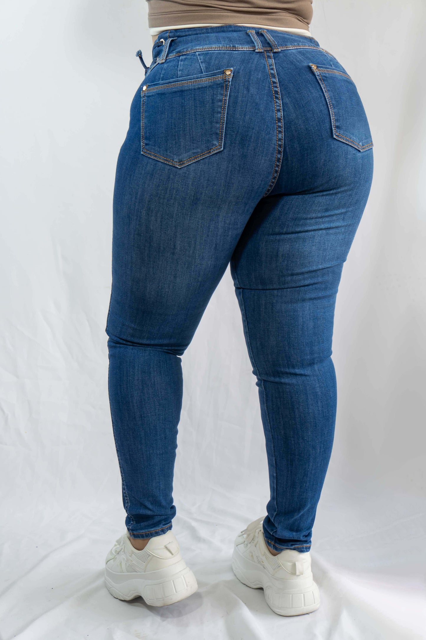 Jeans Pretina Ancha - Tela Strech