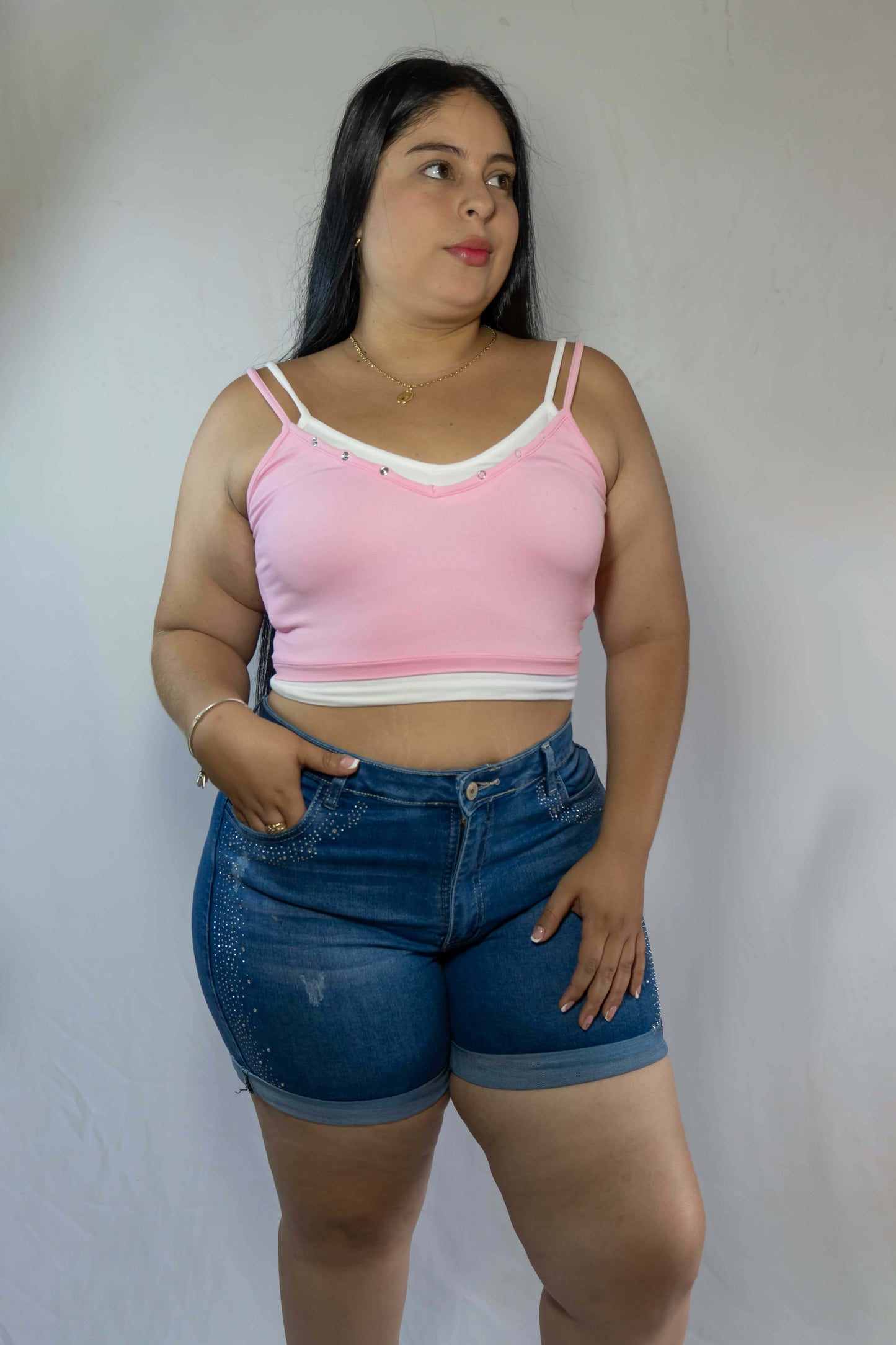Short Brillos - Tela strech