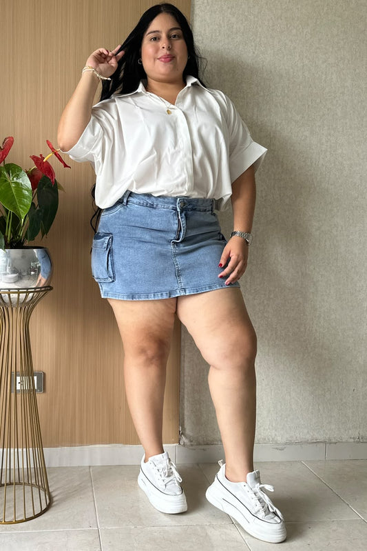 Falda-Short - Tela strech