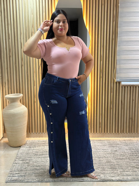 Wide Leg Taches - Tela Strech Premiun