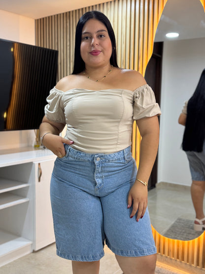 Bermuda Larga Tela Rigida