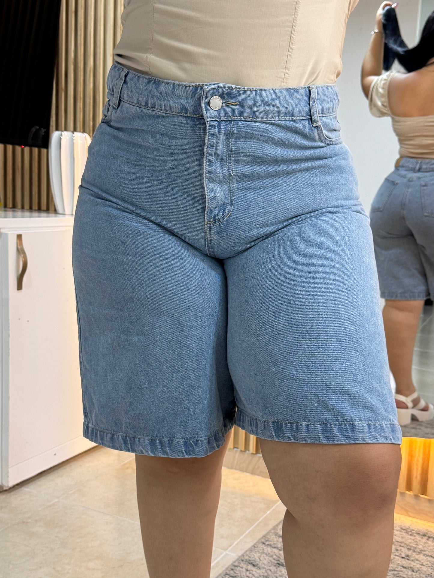 Bermuda Larga Tela Rigida