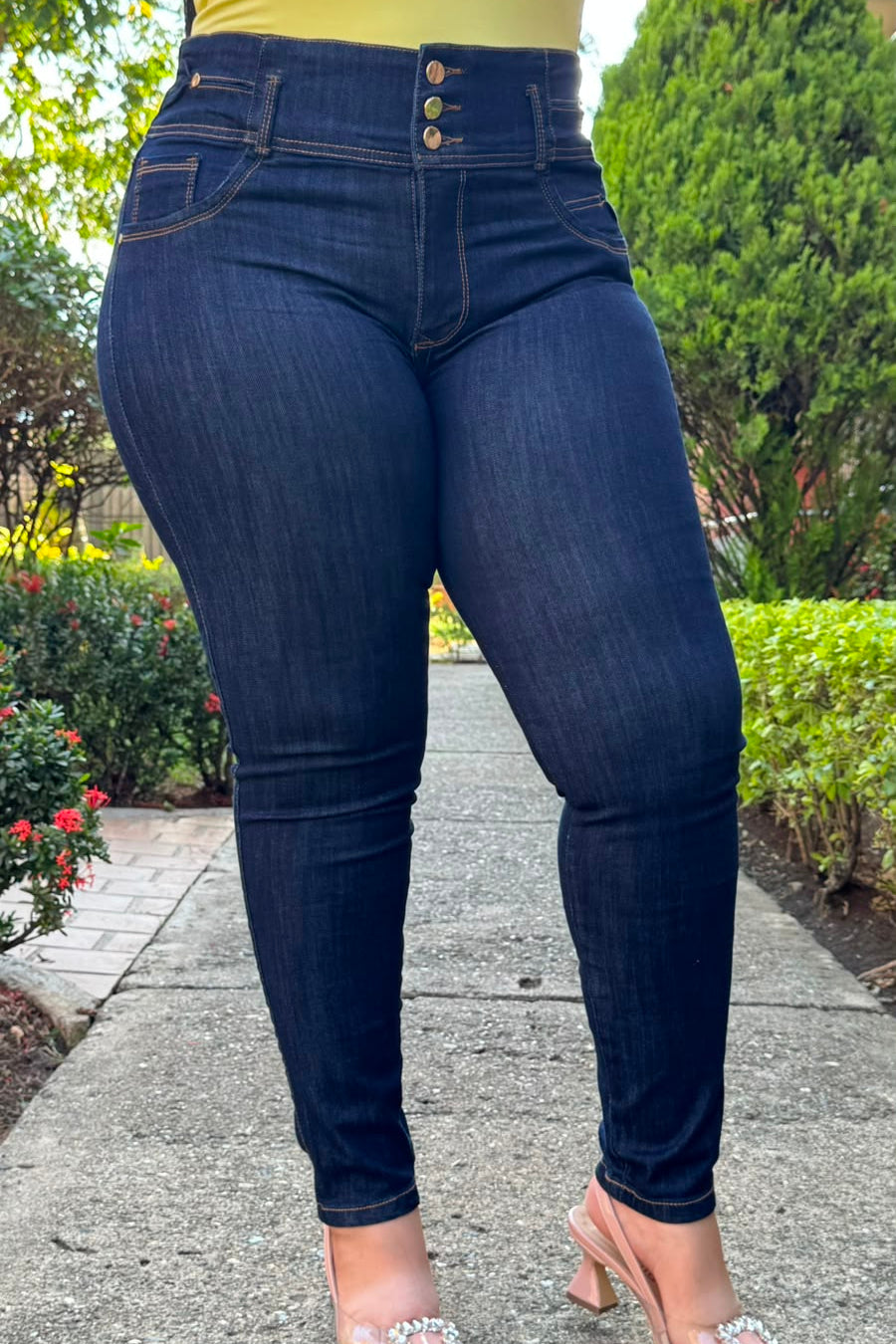 Jeans Pretina Ancha - Tela Strech