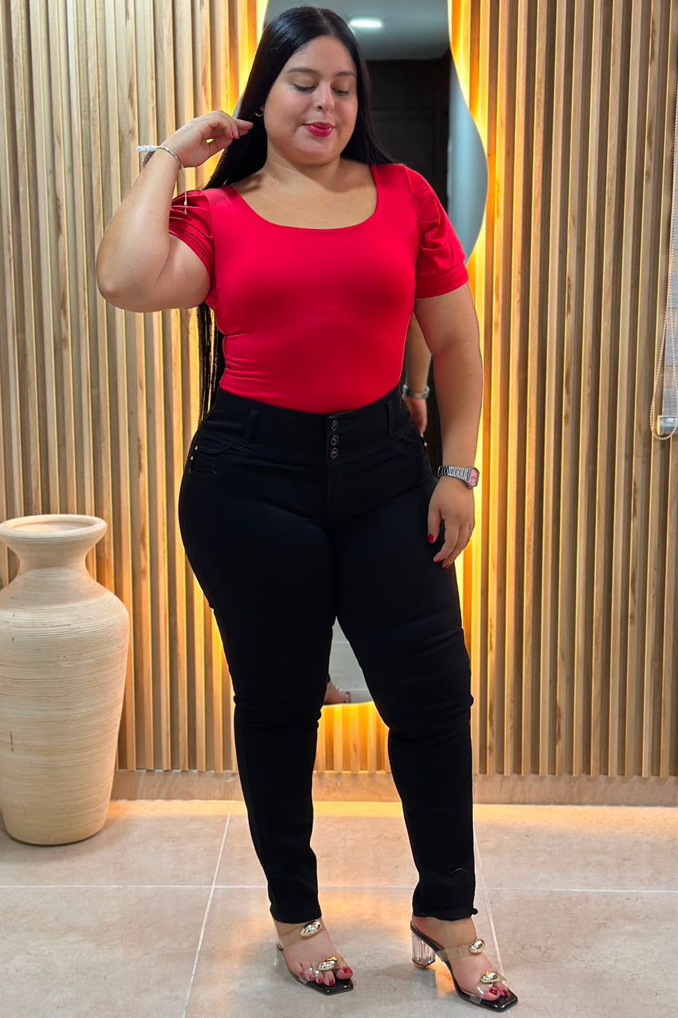 Jeans Pretina Ancha - Tela Strech