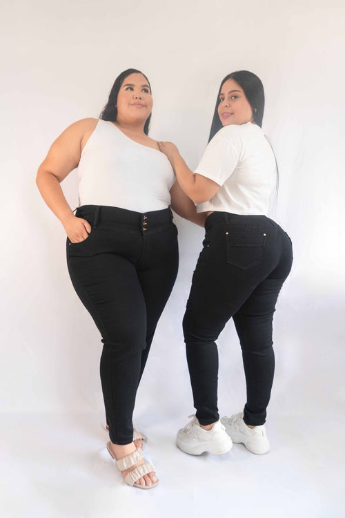 Jeans Negro - Tela Strech