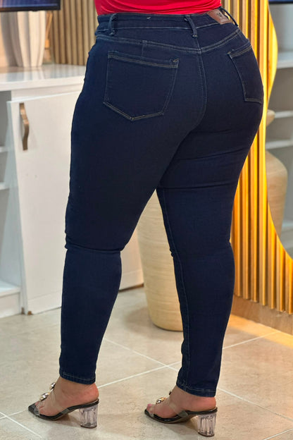 Jeans Skinny Azul oscuro - Tela Strech