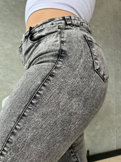 JEANS MOST PLUS SIZE SKINNY GRIS  - REF 4070-1