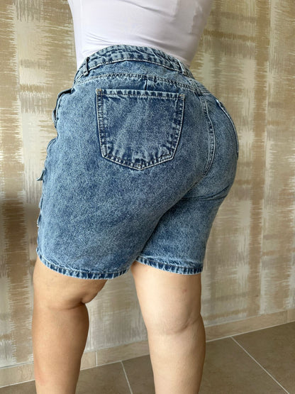 SHORT CARGO - TELA RIGIDA