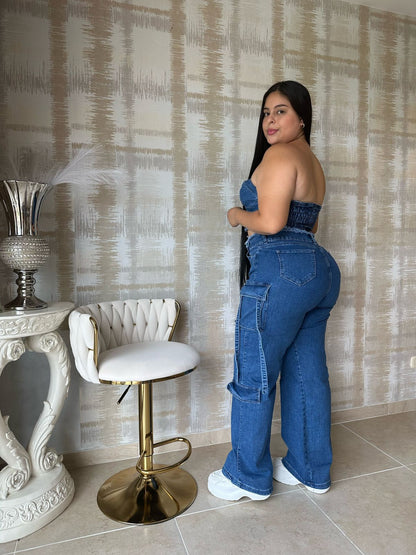 CONJUNTO CARGO - TOTAL DENIM