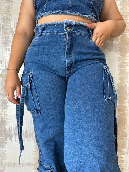 CONJUNTO CARGO - TOTAL DENIM