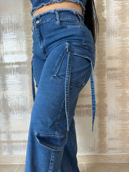 CONJUNTO CARGO - TOTAL DENIM
