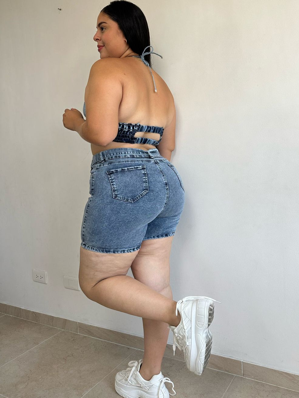 Conjunto Short- Tela strech