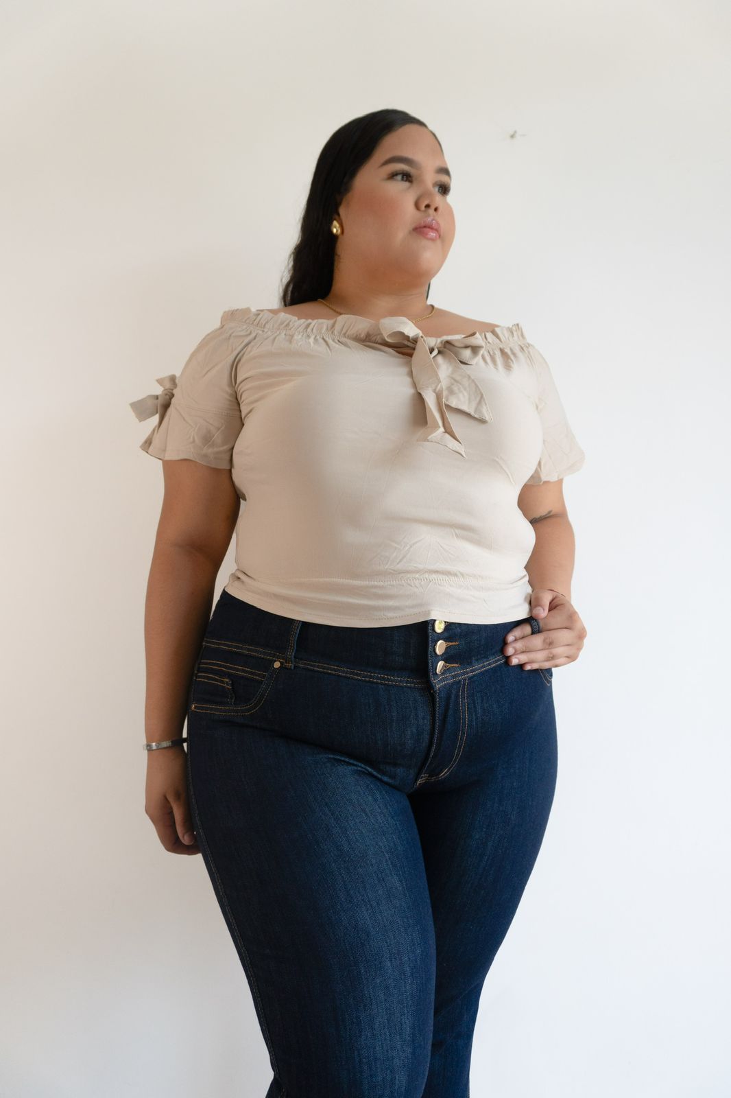 Jeans Bota Ancha - Tela Strech