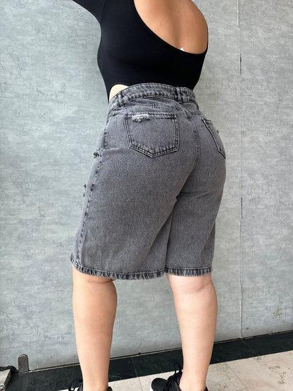 Bermuda Larga Tela Rigida