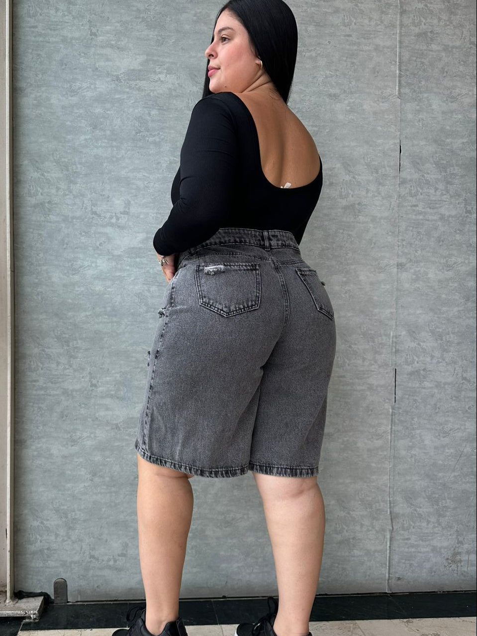 Bermuda Larga Tela Rigida