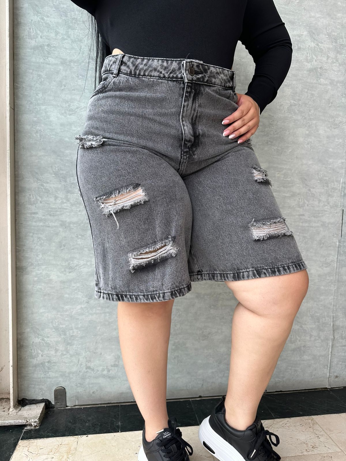 Bermuda Larga Tela Rigida