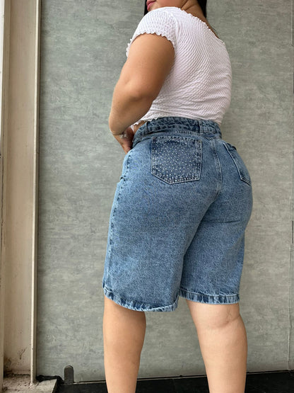 Bermuda Larga Tela Rigida