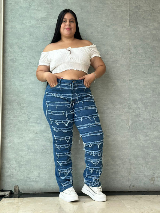 Jeans Skinny Desmechado- Tela Strech