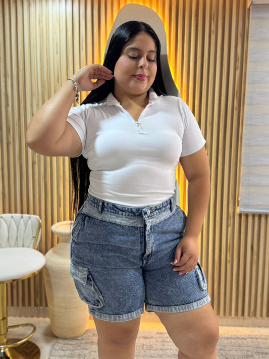 Bermuda Cargo- Tela Rigida