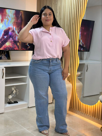 Jeans Bota Recta - Tela Strech