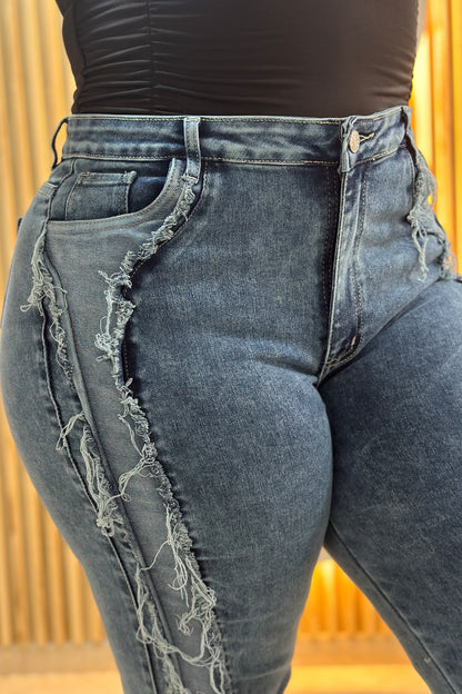 Jeans Urbano Bota Recta - Tela Strech