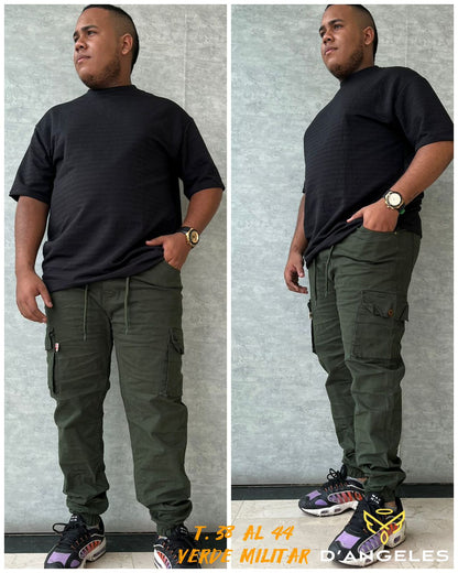 CARGO DRIL HOMBRE PLUS