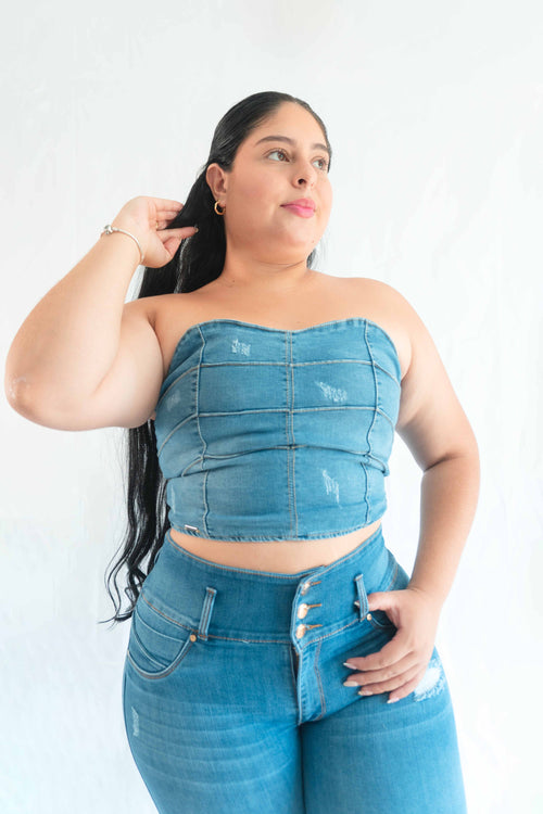 Crop Top - Tela strech