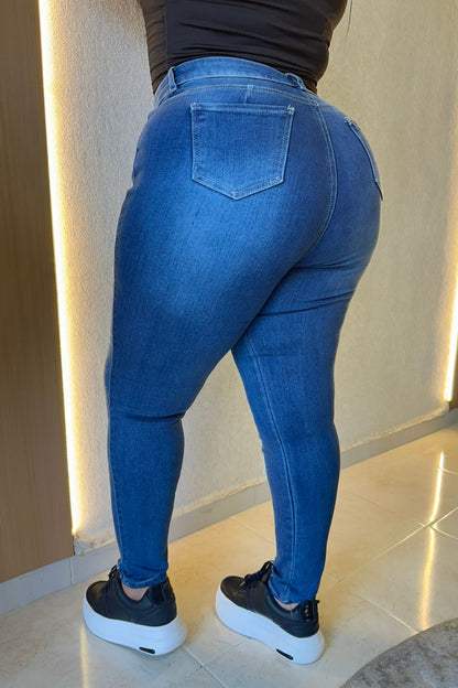 Jeans Skinny Rotos - Tela Strech Premiún